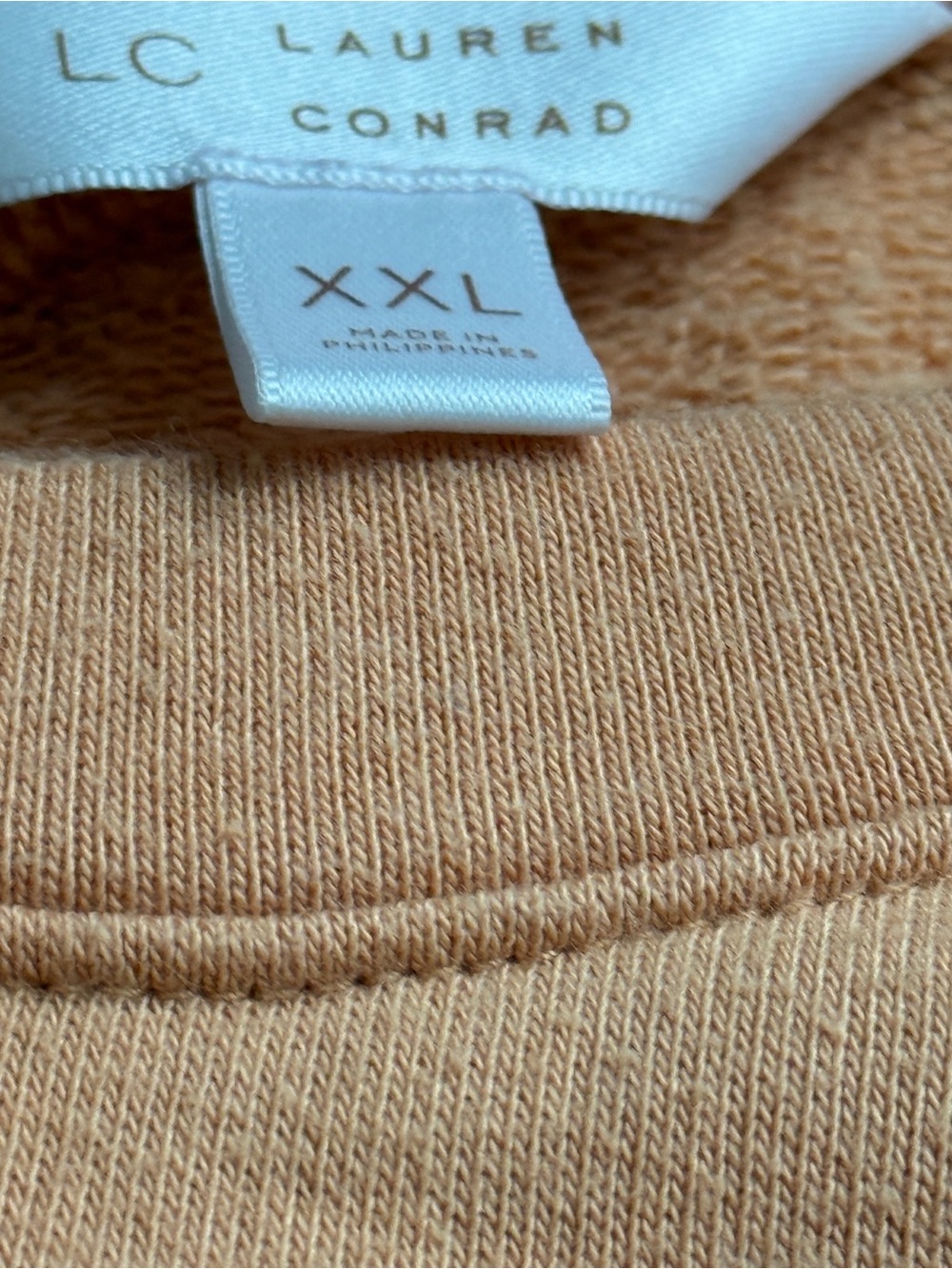 LC Lauren Conrad Tan Crewneck Sweater custom made